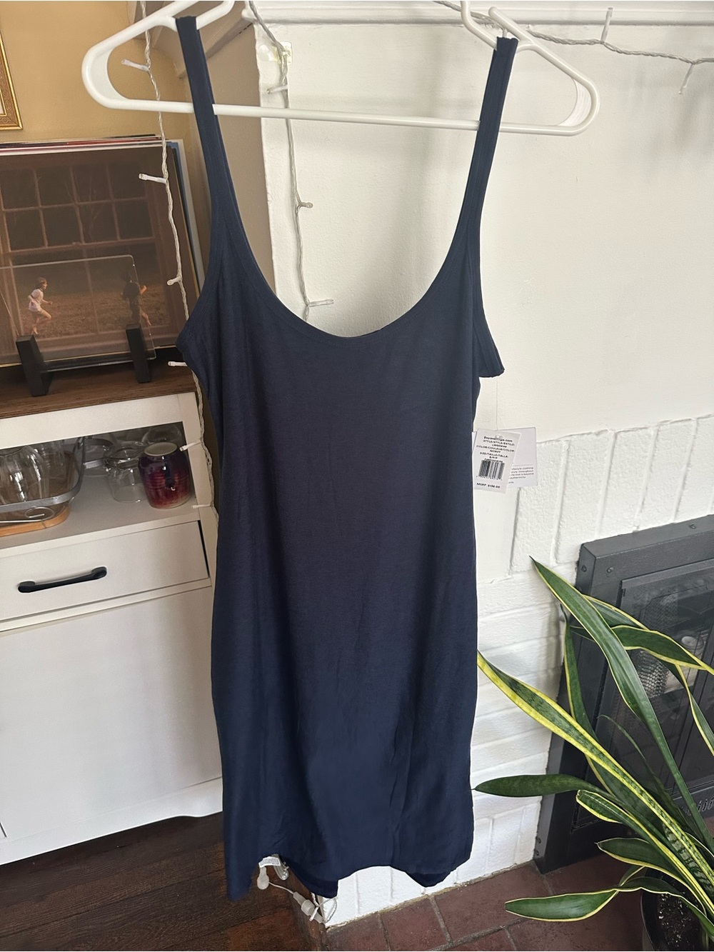 Beyond Yoga Navy Midi Tank Dress